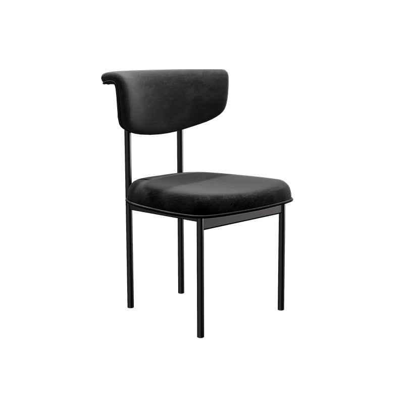 Glam Style Upholstered Side Chair Matte Finish Open Back Dining Chair for Home Use Clearhalo ' kitchen&dining_furn' 'Dining Chairs' 'Dining Tables & Seating' 'dining_chair' 'furn' 'furn_dining_chair' 'Furniture' 'furniture_dining_chair' 'Kitchen & Dining Furniture' 'kitchen' 3575562