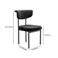 Glam Style Upholstered Side Chair Matte Finish Open Back Dining Chair for Home Use Clearhalo ' kitchen&dining_furn' 'Dining Chairs' 'Dining Tables & Seating' 'dining_chair' 'furn' 'furn_dining_chair' 'Furniture' 'furniture_dining_chair' 'Kitchen & Dining Furniture' 'kitchen' 3575563