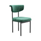 Glam Style Upholstered Side Chair Matte Finish Open Back Dining Chair for Home Use Green 1 Piece Clearhalo ' kitchen&dining_furn' 'Dining Chairs' 'Dining Tables & Seating' 'dining_chair' 'furn' 'furn_dining_chair' 'Furniture' 'furniture_dining_chair' 'Kitchen & Dining Furniture' 'kitchen' 3575570