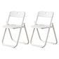 Contemporary Plastic Dining Chair Open Back Chair with 4 Legs for Home Use White 2 Piece Set Clearhalo ' kitchen&dining_furn' 'Dining Chairs' 'Dining Tables & Seating' 'dining_chair' 'furn' 'furn_dining_chair' 'Furniture' 'furniture_dining_chair' 'Kitchen & Dining Furniture' 'kitchen' 3575585