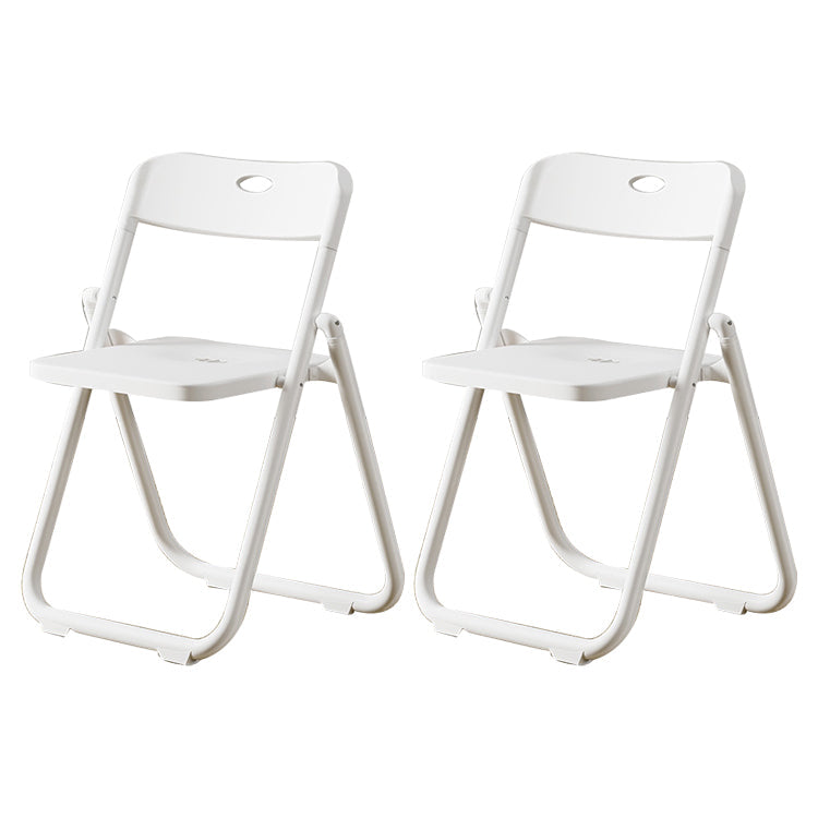 Contemporary Plastic Dining Chair Open Back Chair with 4 Legs for Home Use White 2 Piece Set Clearhalo ' kitchen&dining_furn' 'Dining Chairs' 'Dining Tables & Seating' 'dining_chair' 'furn' 'furn_dining_chair' 'Furniture' 'furniture_dining_chair' 'Kitchen & Dining Furniture' 'kitchen' 3575585
