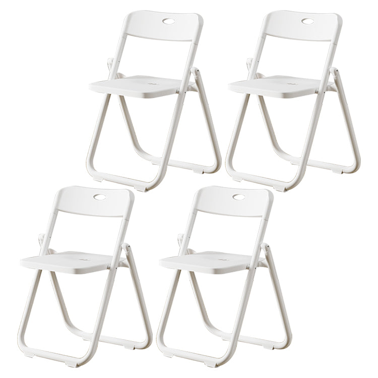 Contemporary Plastic Dining Chair Open Back Chair with 4 Legs for Home Use White 4 Piece Set Clearhalo ' kitchen&dining_furn' 'Dining Chairs' 'Dining Tables & Seating' 'dining_chair' 'furn' 'furn_dining_chair' 'Furniture' 'furniture_dining_chair' 'Kitchen & Dining Furniture' 'kitchen' 3575586