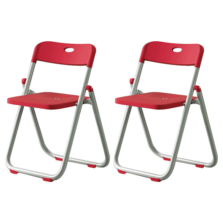 Contemporary Plastic Dining Chair Open Back Chair with 4 Legs for Home Use Rose Red 2 Piece Set Clearhalo ' kitchen&dining_furn' 'Dining Chairs' 'Dining Tables & Seating' 'dining_chair' 'furn' 'furn_dining_chair' 'Furniture' 'furniture_dining_chair' 'Kitchen & Dining Furniture' 'kitchen' 3575599