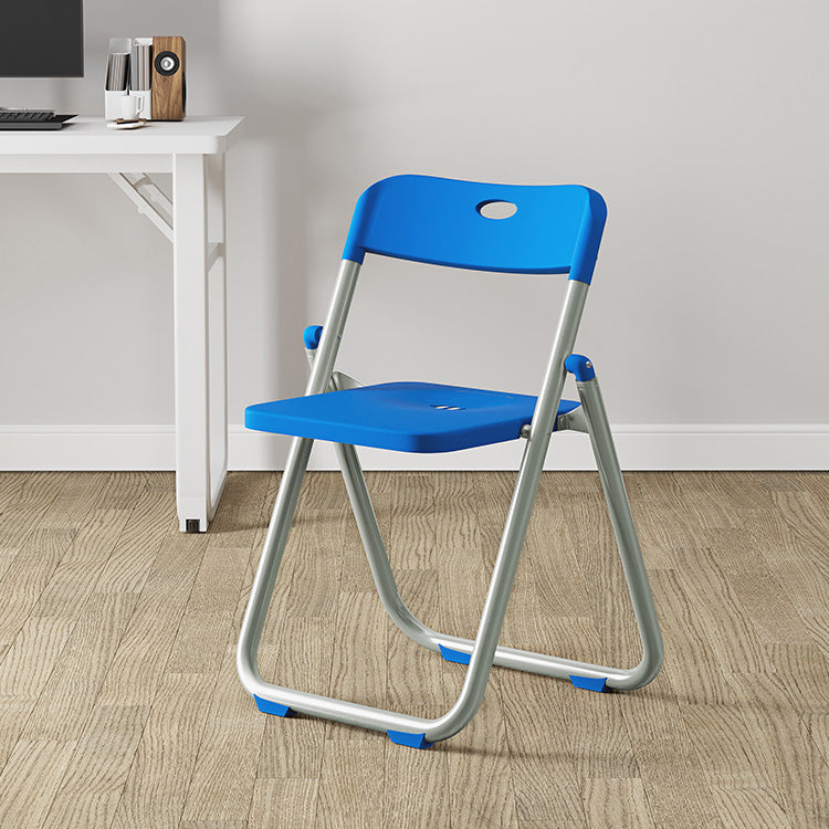 Contemporary Plastic Dining Chair Open Back Chair with 4 Legs for Home Use Blue-Silver 1 Piece Clearhalo ' kitchen&dining_furn' 'Dining Chairs' 'Dining Tables & Seating' 'dining_chair' 'furn' 'furn_dining_chair' 'Furniture' 'furniture_dining_chair' 'Kitchen & Dining Furniture' 'kitchen' 3575606