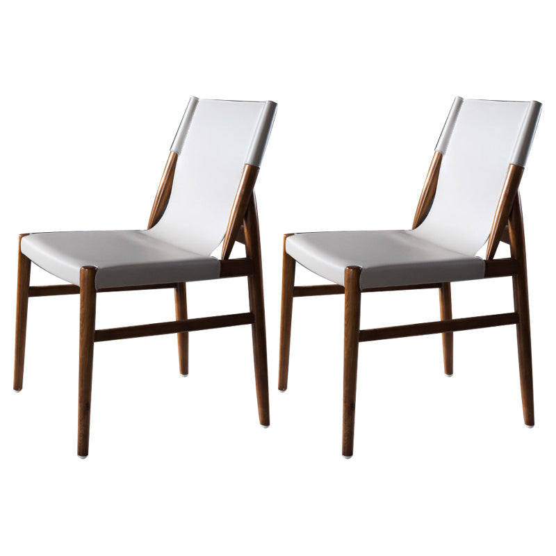 Modern Style Solid Wood Side Chair Solid Back Dining Chair for Dinning Room Grey 2 Piece Set Clearhalo ' kitchen&dining_furn' 'Dining Chairs' 'Dining Tables & Seating' 'dining_chair' 'furn' 'furn_dining_chair' 'Furniture' 'furniture_dining_chair' 'Kitchen & Dining Furniture' 'kitchen' 3575621
