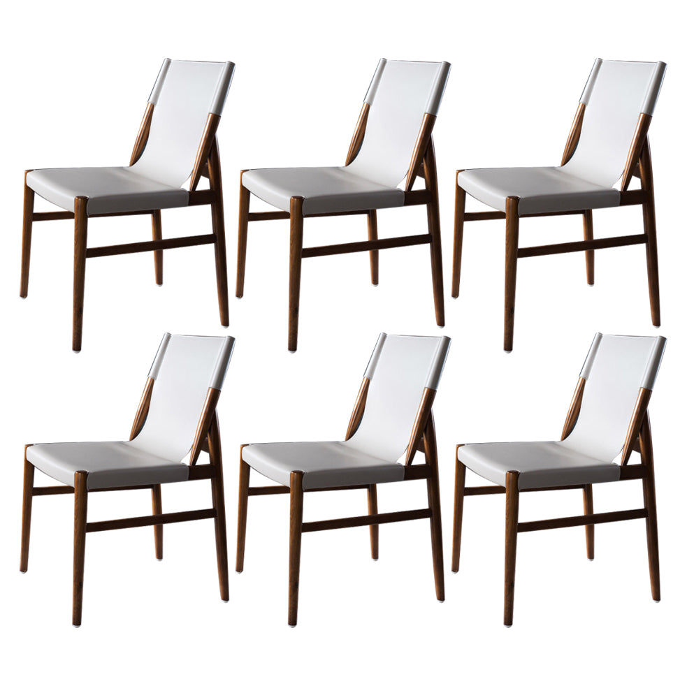 Modern Style Solid Wood Side Chair Solid Back Dining Chair for Dinning Room Grey 6 Piece Set Clearhalo ' kitchen&dining_furn' 'Dining Chairs' 'Dining Tables & Seating' 'dining_chair' 'furn' 'furn_dining_chair' 'Furniture' 'furniture_dining_chair' 'Kitchen & Dining Furniture' 'kitchen' 3575625