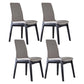 Contemporary Home Side Chair Solid Back Upholstered Wood Dining Room Chair Grey 4 Piece Set Clearhalo ' kitchen&dining_furn' 'Dining Chairs' 'Dining Tables & Seating' 'dining_chair' 'furn' 'furn_dining_chair' 'Furniture' 'furniture_dining_chair' 'Kitchen & Dining Furniture' 'kitchen' 3575637