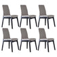 Contemporary Home Side Chair Solid Back Upholstered Wood Dining Room Chair Grey 6 Piece Set Clearhalo ' kitchen&dining_furn' 'Dining Chairs' 'Dining Tables & Seating' 'dining_chair' 'furn' 'furn_dining_chair' 'Furniture' 'furniture_dining_chair' 'Kitchen & Dining Furniture' 'kitchen' 3575638