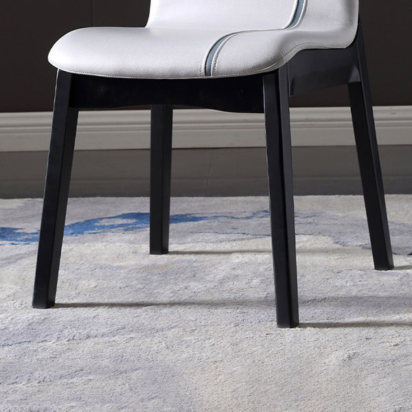 Contemporary Home Side Chair Solid Back Upholstered Wood Dining Room Chair Clearhalo ' kitchen&dining_furn' 'Dining Chairs' 'Dining Tables & Seating' 'dining_chair' 'furn' 'furn_dining_chair' 'Furniture' 'furniture_dining_chair' 'Kitchen & Dining Furniture' 'kitchen' 3575650