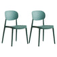 Glam Style Plastic Side Chair Matte Finish Open Back Dining Chair for Home Green 2 Piece Set Clearhalo ' kitchen&dining_furn' 'Dining Chairs' 'Dining Tables & Seating' 'dining_chair' 'furn' 'furn_dining_chair' 'Furniture' 'furniture_dining_chair' 'Kitchen & Dining Furniture' 'kitchen' 3575677