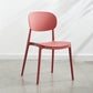 Glam Style Plastic Side Chair Matte Finish Open Back Dining Chair for Home Red 1 Piece Clearhalo ' kitchen&dining_furn' 'Dining Chairs' 'Dining Tables & Seating' 'dining_chair' 'furn' 'furn_dining_chair' 'Furniture' 'furniture_dining_chair' 'Kitchen & Dining Furniture' 'kitchen' 3575682