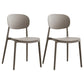 Glam Style Plastic Side Chair Matte Finish Open Back Dining Chair for Home Grey 2 Piece Set Clearhalo ' kitchen&dining_furn' 'Dining Chairs' 'Dining Tables & Seating' 'dining_chair' 'furn' 'furn_dining_chair' 'Furniture' 'furniture_dining_chair' 'Kitchen & Dining Furniture' 'kitchen' 3575689