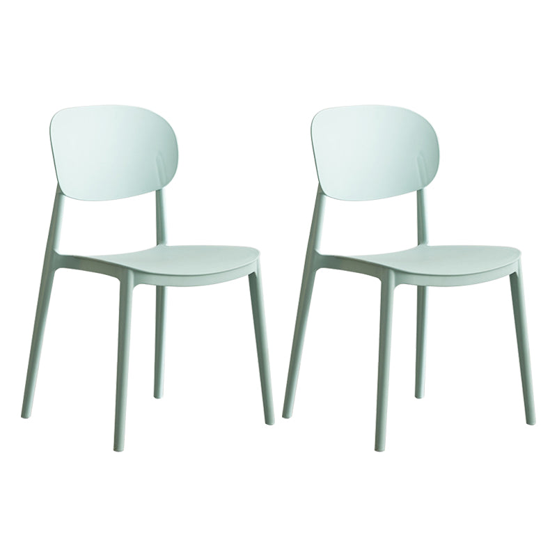 Glam Style Plastic Side Chair Matte Finish Open Back Dining Chair for Home Turquoise 2 Piece Set Clearhalo ' kitchen&dining_furn' 'Dining Chairs' 'Dining Tables & Seating' 'dining_chair' 'furn' 'furn_dining_chair' 'Furniture' 'furniture_dining_chair' 'Kitchen & Dining Furniture' 'kitchen' 3575693