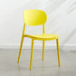 Glam Style Plastic Side Chair Matte Finish Open Back Dining Chair for Home Yellow 1 Piece Clearhalo ' kitchen&dining_furn' 'Dining Chairs' 'Dining Tables & Seating' 'dining_chair' 'furn' 'furn_dining_chair' 'Furniture' 'furniture_dining_chair' 'Kitchen & Dining Furniture' 'kitchen' 3575707