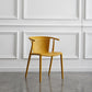Multicolor Plastic Dining Armchair Contemporary Style Chair for Dining Room Yellow 1 Piece Clearhalo ' kitchen&dining_furn' 'Dining Chairs' 'Dining Tables & Seating' 'dining_chair' 'furn' 'furn_dining_chair' 'Furniture' 'furniture_dining_chair' 'Kitchen & Dining Furniture' 'kitchen' 3575722
