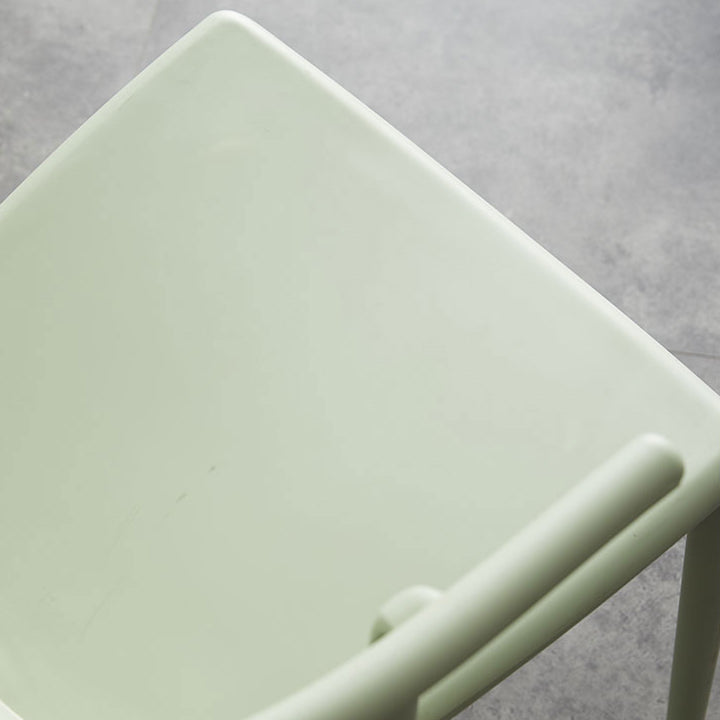 Multicolor Plastic Dining Armchair Contemporary Style Chair for Dining Room Clearhalo ' kitchen&dining_furn' 'Dining Chairs' 'Dining Tables & Seating' 'dining_chair' 'furn' 'furn_dining_chair' 'Furniture' 'furniture_dining_chair' 'Kitchen & Dining Furniture' 'kitchen' 3575723