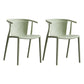 Multicolor Plastic Dining Armchair Contemporary Style Chair for Dining Room Green 2 Piece Set Clearhalo ' kitchen&dining_furn' 'Dining Chairs' 'Dining Tables & Seating' 'dining_chair' 'furn' 'furn_dining_chair' 'Furniture' 'furniture_dining_chair' 'Kitchen & Dining Furniture' 'kitchen' 3575737