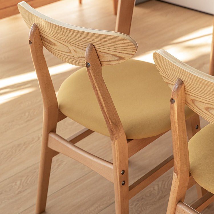 Contemporary Wooden Indoor Open Back Dining Side Chair of 16'' Wide Dining Chair Clearhalo ' kitchen&dining_furn' 'Dining Chairs' 'Dining Tables & Seating' 'dining_chair' 'furn' 'furn_dining_chair' 'Furniture' 'furniture_dining_chair' 'Kitchen & Dining Furniture' 'kitchen' 3575784