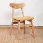 Contemporary Wooden Indoor Open Back Dining Side Chair of 16'' Wide Dining Chair Yellow 1 Piece Natural Wood Clearhalo ' kitchen&dining_furn' 'Dining Chairs' 'Dining Tables & Seating' 'dining_chair' 'furn' 'furn_dining_chair' 'Furniture' 'furniture_dining_chair' 'Kitchen & Dining Furniture' 'kitchen' 3575789