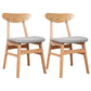 Contemporary Wooden Indoor Open Back Dining Side Chair of 16'' Wide Dining Chair Grey 2 Piece Set Natural Wood Clearhalo ' kitchen&dining_furn' 'Dining Chairs' 'Dining Tables & Seating' 'dining_chair' 'furn' 'furn_dining_chair' 'Furniture' 'furniture_dining_chair' 'Kitchen & Dining Furniture' 'kitchen' 3575802