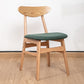 Contemporary Wooden Indoor Open Back Dining Side Chair of 16'' Wide Dining Chair Green 1 Piece Natural Wood Clearhalo ' kitchen&dining_furn' 'Dining Chairs' 'Dining Tables & Seating' 'dining_chair' 'furn' 'furn_dining_chair' 'Furniture' 'furniture_dining_chair' 'Kitchen & Dining Furniture' 'kitchen' 3575816