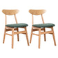 Contemporary Wooden Indoor Open Back Dining Side Chair of 16'' Wide Dining Chair Green 2 Piece Set Natural Wood Clearhalo ' kitchen&dining_furn' 'Dining Chairs' 'Dining Tables & Seating' 'dining_chair' 'furn' 'furn_dining_chair' 'Furniture' 'furniture_dining_chair' 'Kitchen & Dining Furniture' 'kitchen' 3575817