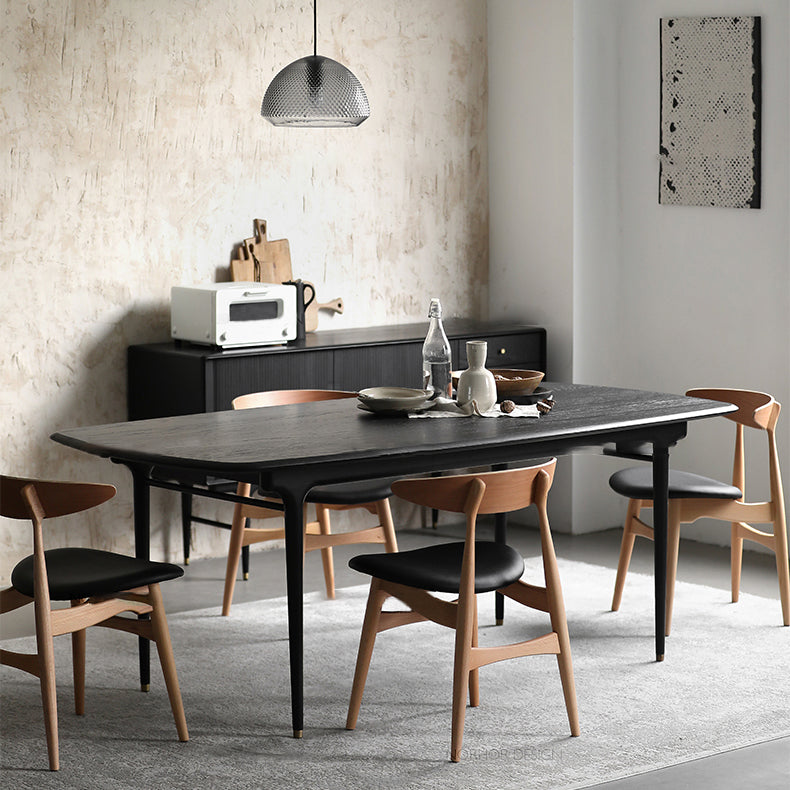 Contemporary Dining Chair Open Back Side Chair with 4 Wood Legs for Home Use Clearhalo ' kitchen&dining_furn' 'Dining Chairs' 'Dining Tables & Seating' 'dining_chair' 'furn' 'furn_dining_chair' 'Furniture' 'furniture_dining_chair' 'Kitchen & Dining Furniture' 'kitchen' 3575842