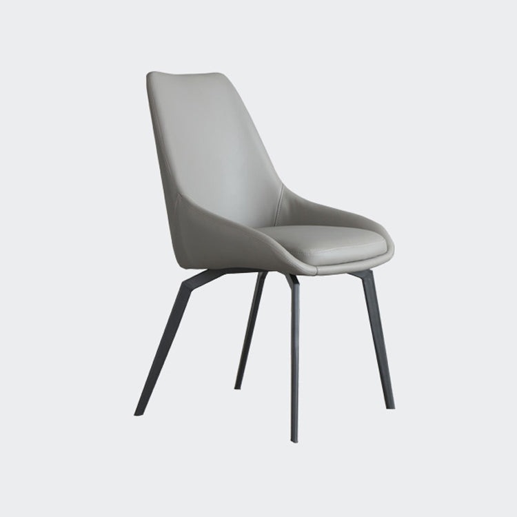 Scandinavian Style Solid Back Side Chair Upholstered Armless Chair for Home Use Clearhalo ' kitchen&dining_furn' 'Dining Chairs' 'Dining Tables & Seating' 'dining_chair' 'furn' 'furn_dining_chair' 'Furniture' 'furniture_dining_chair' 'Kitchen & Dining Furniture' 'kitchen' 3575852