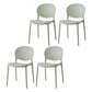 Nordic Plastic Open Back Dining Side Chair 32"H Dining Chair with 4 Legs for Restaurant Green 4 Piece Set Clearhalo ' kitchen&dining_furn' 'Dining Chairs' 'Dining Tables & Seating' 'dining_chair' 'furn' 'furn_dining_chair' 'Furniture' 'furniture_dining_chair' 'Kitchen & Dining Furniture' 'kitchen' 3575980