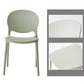 Nordic Plastic Open Back Dining Side Chair 32"H Dining Chair with 4 Legs for Restaurant Clearhalo ' kitchen&dining_furn' 'Dining Chairs' 'Dining Tables & Seating' 'dining_chair' 'furn' 'furn_dining_chair' 'Furniture' 'furniture_dining_chair' 'Kitchen & Dining Furniture' 'kitchen' 3575984