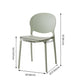 Nordic Plastic Open Back Dining Side Chair 32"H Dining Chair with 4 Legs for Restaurant Clearhalo ' kitchen&dining_furn' 'Dining Chairs' 'Dining Tables & Seating' 'dining_chair' 'furn' 'furn_dining_chair' 'Furniture' 'furniture_dining_chair' 'Kitchen & Dining Furniture' 'kitchen' 3575986