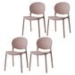 Nordic Plastic Open Back Dining Side Chair 32"H Dining Chair with 4 Legs for Restaurant Off-White 4 Piece Set Clearhalo ' kitchen&dining_furn' 'Dining Chairs' 'Dining Tables & Seating' 'dining_chair' 'furn' 'furn_dining_chair' 'Furniture' 'furniture_dining_chair' 'Kitchen & Dining Furniture' 'kitchen' 3575993