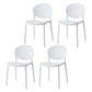 Nordic Plastic Open Back Dining Side Chair 32"H Dining Chair with 4 Legs for Restaurant White 4 Piece Set Clearhalo ' kitchen&dining_furn' 'Dining Chairs' 'Dining Tables & Seating' 'dining_chair' 'furn' 'furn_dining_chair' 'Furniture' 'furniture_dining_chair' 'Kitchen & Dining Furniture' 'kitchen' 3575995