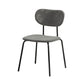 Design Metal Dining Side Chairs Glam Style Open Back Side Chair for Home Use Grey 1 Piece Clearhalo ' kitchen&dining_furn' 'Dining Chairs' 'Dining Tables & Seating' 'dining_chair' 'furn' 'furn_dining_chair' 'Furniture' 'furniture_dining_chair' 'Kitchen & Dining Furniture' 'kitchen' 3576004