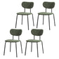 Design Metal Dining Side Chairs Glam Style Open Back Side Chair for Home Use Green 4 Piece Set Clearhalo ' kitchen&dining_furn' 'Dining Chairs' 'Dining Tables & Seating' 'dining_chair' 'furn' 'furn_dining_chair' 'Furniture' 'furniture_dining_chair' 'Kitchen & Dining Furniture' 'kitchen' 3576012