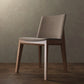 Scandinavian Oak Parsons Side Chair Linen Dining Chair with Natural Legs Clearhalo ' kitchen&dining_furn' 'Dining Chairs' 'Dining Tables & Seating' 'dining_chair' 'furn' 'furn_dining_chair' 'Furniture' 'furniture_dining_chair' 'Kitchen & Dining Furniture' 'kitchen' 3576027