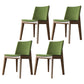 Scandinavian Oak Parsons Side Chair Linen Dining Chair with Natural Legs Green 4 Piece Set Brown Clearhalo ' kitchen&dining_furn' 'Dining Chairs' 'Dining Tables & Seating' 'dining_chair' 'furn' 'furn_dining_chair' 'Furniture' 'furniture_dining_chair' 'Kitchen & Dining Furniture' 'kitchen' 3576037