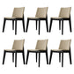 Scandinavian Oak Parsons Side Chair Linen Dining Chair with Natural Legs Off-White 6 Piece Set Black Clearhalo ' kitchen&dining_furn' 'Dining Chairs' 'Dining Tables & Seating' 'dining_chair' 'furn' 'furn_dining_chair' 'Furniture' 'furniture_dining_chair' 'Kitchen & Dining Furniture' 'kitchen' 3576063