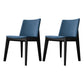 Scandinavian Oak Parsons Side Chair Linen Dining Chair with Natural Legs Blue 2 Piece Set Black Clearhalo ' kitchen&dining_furn' 'Dining Chairs' 'Dining Tables & Seating' 'dining_chair' 'furn' 'furn_dining_chair' 'Furniture' 'furniture_dining_chair' 'Kitchen & Dining Furniture' 'kitchen' 3576067