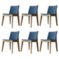 Scandinavian Oak Parsons Side Chair Linen Dining Chair with Natural Legs Blue 6 Piece Set Natural Wood Clearhalo ' kitchen&dining_furn' 'Dining Chairs' 'Dining Tables & Seating' 'dining_chair' 'furn' 'furn_dining_chair' 'Furniture' 'furniture_dining_chair' 'Kitchen & Dining Furniture' 'kitchen' 3576078