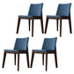 Scandinavian Oak Parsons Side Chair Linen Dining Chair with Natural Legs Blue 4 Piece Set Walnut Clearhalo ' kitchen&dining_furn' 'Dining Chairs' 'Dining Tables & Seating' 'dining_chair' 'furn' 'furn_dining_chair' 'Furniture' 'furniture_dining_chair' 'Kitchen & Dining Furniture' 'kitchen' 3576083