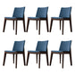 Scandinavian Oak Parsons Side Chair Linen Dining Chair with Natural Legs Blue 6 Piece Set Walnut Clearhalo ' kitchen&dining_furn' 'Dining Chairs' 'Dining Tables & Seating' 'dining_chair' 'furn' 'furn_dining_chair' 'Furniture' 'furniture_dining_chair' 'Kitchen & Dining Furniture' 'kitchen' 3576084