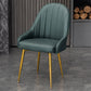 Glam Dining Room Chair Solid Back Side Chair with 4 Metal Legs for Home Use Clearhalo ' kitchen&dining_furn' 'Dining Chairs' 'Dining Tables & Seating' 'dining_chair' 'furn' 'furn_dining_chair' 'Furniture' 'furniture_dining_chair' 'Kitchen & Dining Furniture' 'kitchen' 3576098