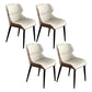 Modern Cushioned Dining Chair 32"H Wingback Parsons Chair with Metal Base for Restaurant Off-White 4 Piece Set Clearhalo ' kitchen&dining_furn' 'Dining Chairs' 'Dining Tables & Seating' 'dining_chair' 'furn' 'furn_dining_chair' 'Furniture' 'furniture_dining_chair' 'Kitchen & Dining Furniture' 'kitchen' 3576109