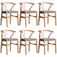 Wood Modern Dining Arm Chair with Color Cushion Wishbone Chair for Home Natural Silver 6 Piece Set Clearhalo ' kitchen&dining_furn' 'Dining Chairs' 'Dining Tables & Seating' 'dining_chair' 'furn' 'furn_dining_chair' 'Furniture' 'furniture_dining_chair' 'Kitchen & Dining Furniture' 'kitchen' 3576148