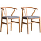 Wood Modern Dining Arm Chair with Color Cushion Wishbone Chair for Home Natural Dark Gray 2 Piece Set Clearhalo ' kitchen&dining_furn' 'Dining Chairs' 'Dining Tables & Seating' 'dining_chair' 'furn' 'furn_dining_chair' 'Furniture' 'furniture_dining_chair' 'Kitchen & Dining Furniture' 'kitchen' 3576149