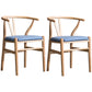 Wood Modern Dining Arm Chair with Color Cushion Wishbone Chair for Home Natural Blue 2 Piece Set Clearhalo ' kitchen&dining_furn' 'Dining Chairs' 'Dining Tables & Seating' 'dining_chair' 'furn' 'furn_dining_chair' 'Furniture' 'furniture_dining_chair' 'Kitchen & Dining Furniture' 'kitchen' 3576161