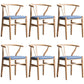 Wood Modern Dining Arm Chair with Color Cushion Wishbone Chair for Home Natural Blue 6 Piece Set Clearhalo ' kitchen&dining_furn' 'Dining Chairs' 'Dining Tables & Seating' 'dining_chair' 'furn' 'furn_dining_chair' 'Furniture' 'furniture_dining_chair' 'Kitchen & Dining Furniture' 'kitchen' 3576163