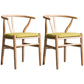 Wood Modern Dining Arm Chair with Color Cushion Wishbone Chair for Home Natural Green 2 Piece Set Clearhalo ' kitchen&dining_furn' 'Dining Chairs' 'Dining Tables & Seating' 'dining_chair' 'furn' 'furn_dining_chair' 'Furniture' 'furniture_dining_chair' 'Kitchen & Dining Furniture' 'kitchen' 3576167