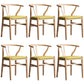 Wood Modern Dining Arm Chair with Color Cushion Wishbone Chair for Home Natural Green 6 Piece Set Clearhalo ' kitchen&dining_furn' 'Dining Chairs' 'Dining Tables & Seating' 'dining_chair' 'furn' 'furn_dining_chair' 'Furniture' 'furniture_dining_chair' 'Kitchen & Dining Furniture' 'kitchen' 3576169